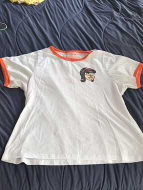 White & Orange Ringer Betty And Veronica T-Shirt Team Veronica